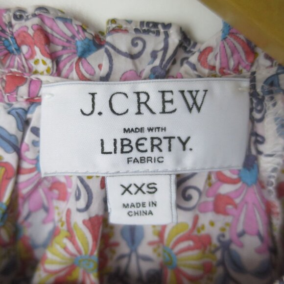 J.Crew x Liberty Honeysuckle Floral Print Blouse Size XXS - Picture 9 of 11